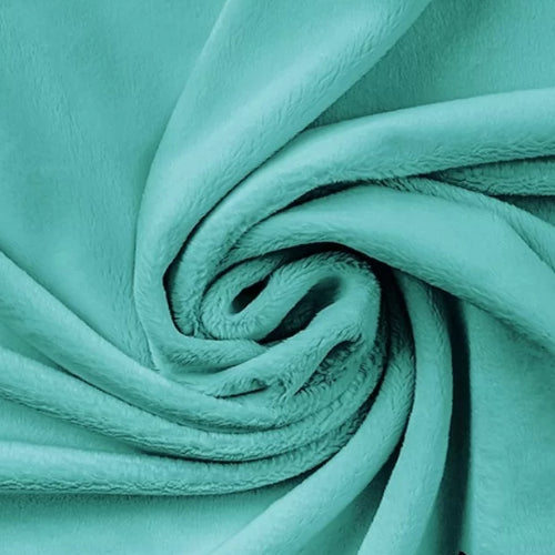 Coton Minky Lisse Azure