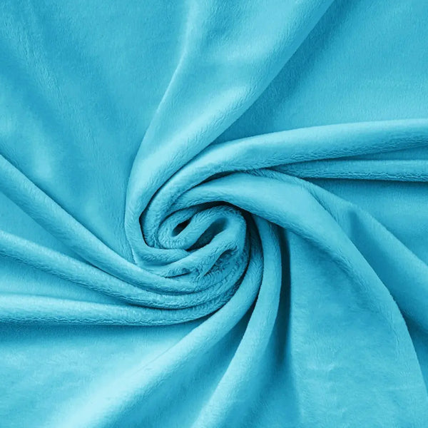 Coton Minky Lisse Bleu Bachelor | Premium