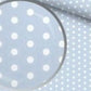 Pois Blancs Fond Bleu Ciel | 1m x 1m60