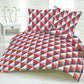 Triangles Tricolores Fond Blanc | 1m x 1m60