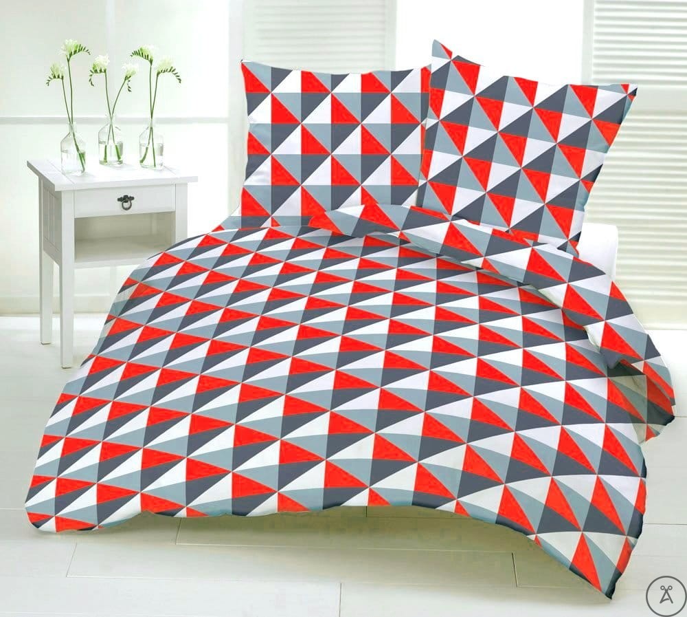 Triangles Tricolores Fond Blanc | 1m x 1m60