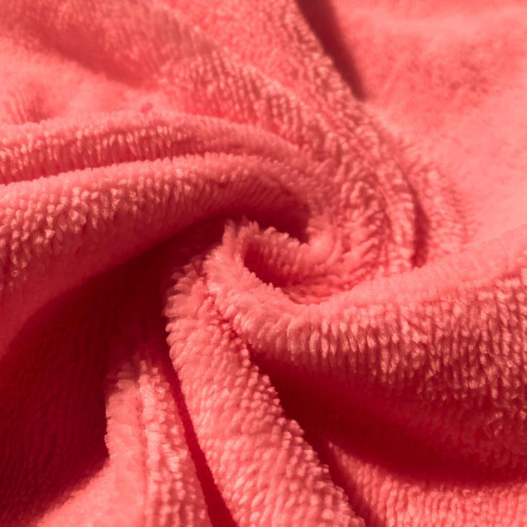Coton Eponge Bambou Corail | 1m x 1m50