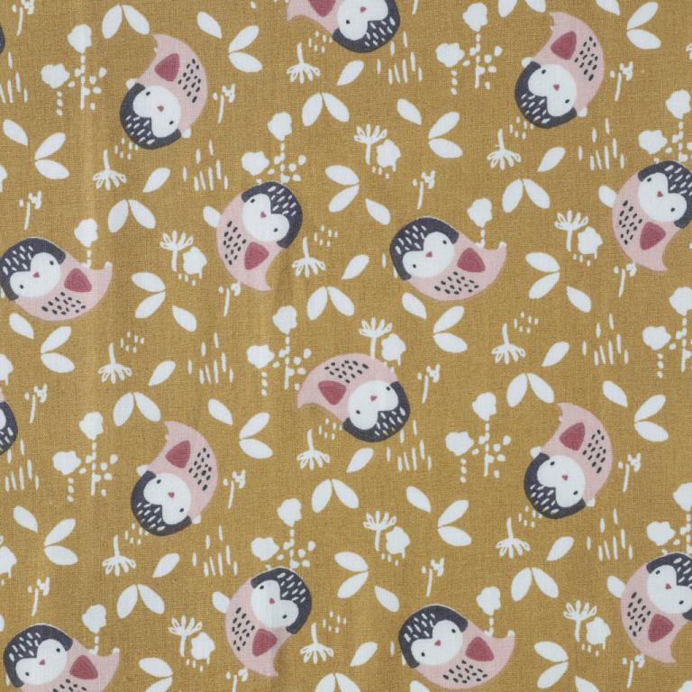 Chouette Fond Camel | 1m x 1m50 - PopCoton