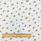 Double Gaze De Coton Imprimé - Fleurs Hope Blanc