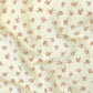 Double Gaze De Coton Imprimé - Fleurs Judy Ecru