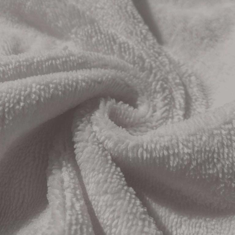 Coton Eponge Bambou Gris Clair | 1m x 1m50