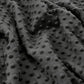 Coton Minky A Pois Premium - Gris Foncé