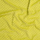 Coton Minky A Pois Premium - Jaune Citron