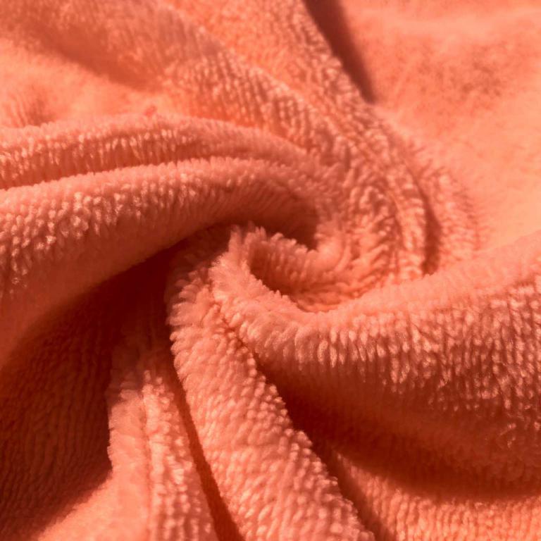Coton Eponge Bambou Papaya | 1m x 1m50