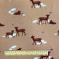 Biche Yavana Fond Brique | 1m x 1m50