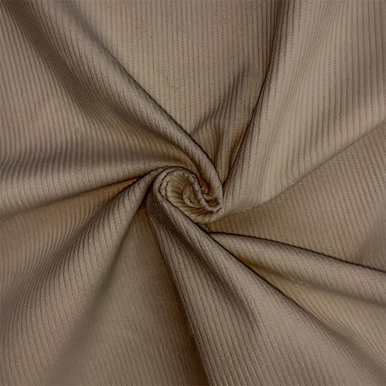 Velours Coton 500 Raies Caribou | 1m x 1m50