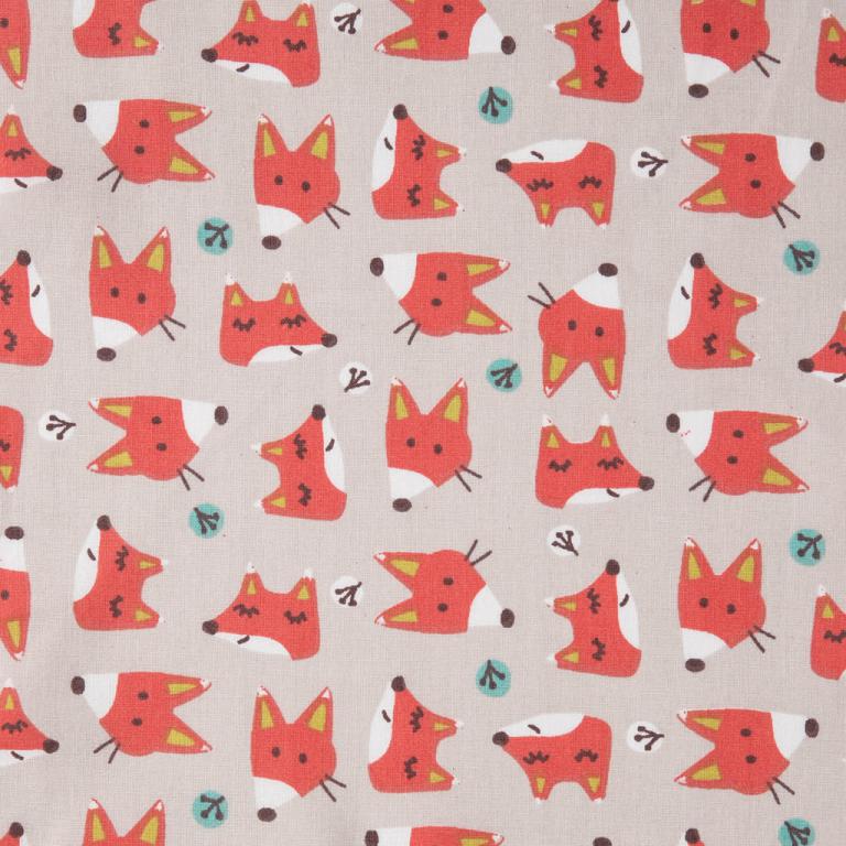 Renard Coyo Fond Lin | 1m x 1m50