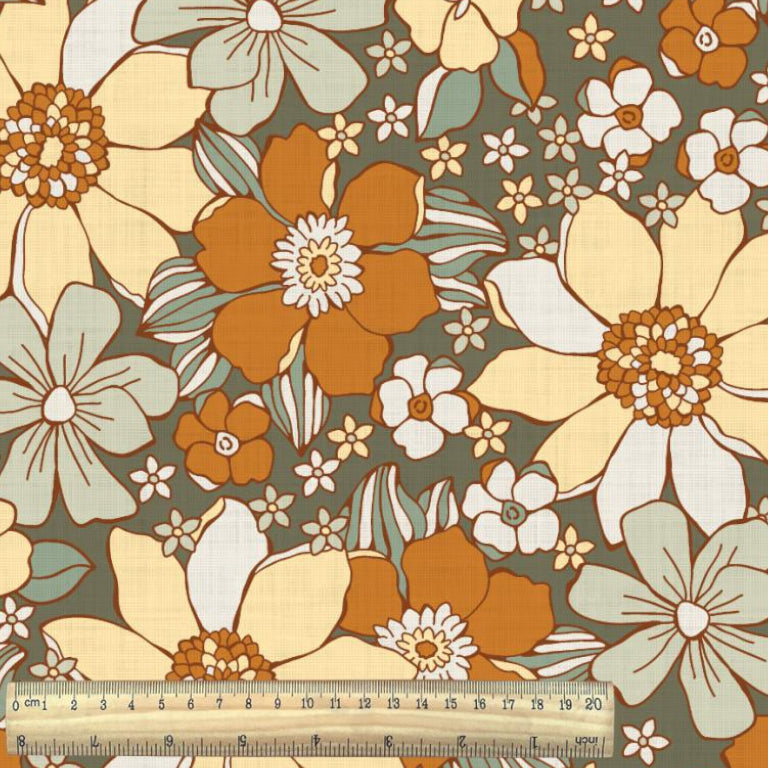 Fleurs Sunflower Fond Foret | 1m x 1m50