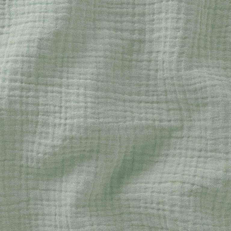 Tissu Double Gaze De Coton Uni - Vert de Gris - PopCoton