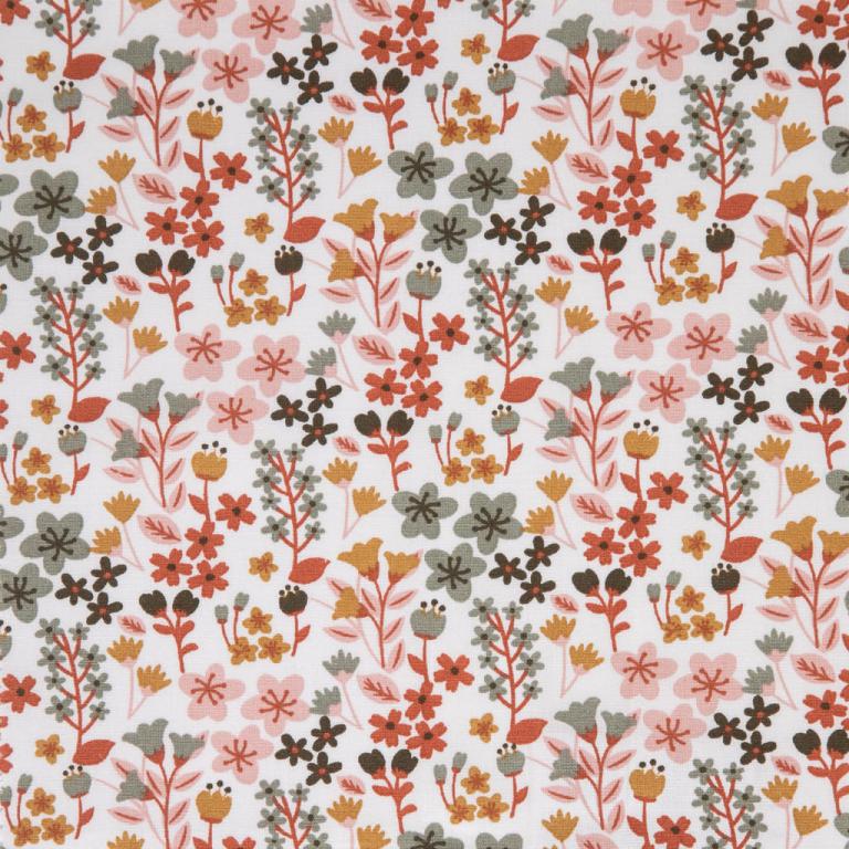 Fleurs Milly Fond Blanc | 1m x 1m50