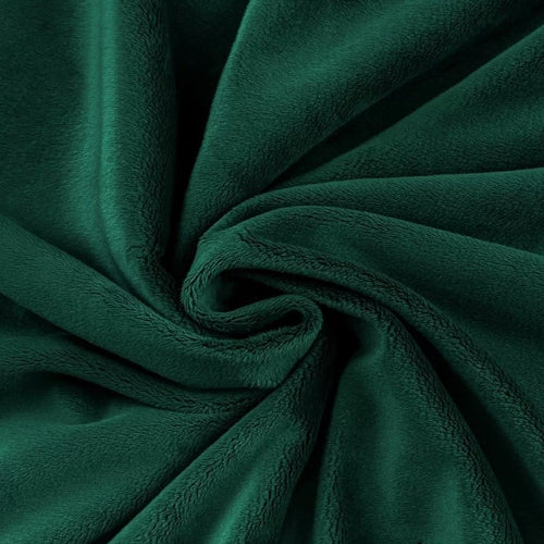 Coton Minky Lisse Vert Bouteille | Premium