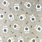 Ourson Gugeo Fond Gris Souris | 1m x 1m50