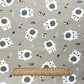 Ourson Gugeo Fond Gris Souris | 1m x 1m50