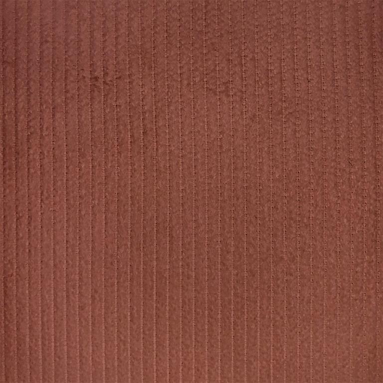 Velours Coton 500 Raies Paprika | 1m x 1m50