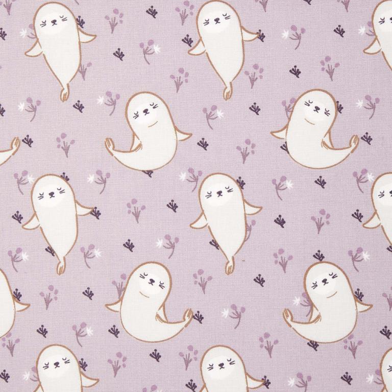 Phoque Sealy Violet | 1m x 1m50 - PopCoton