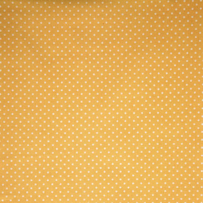 Pois Piselli Fond Moutarde | 1m x 1m50