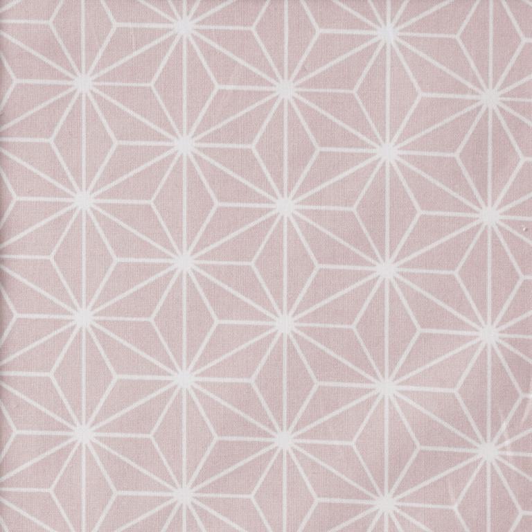 Triangles Casual Fond Rose Blush | 1m x 1m50