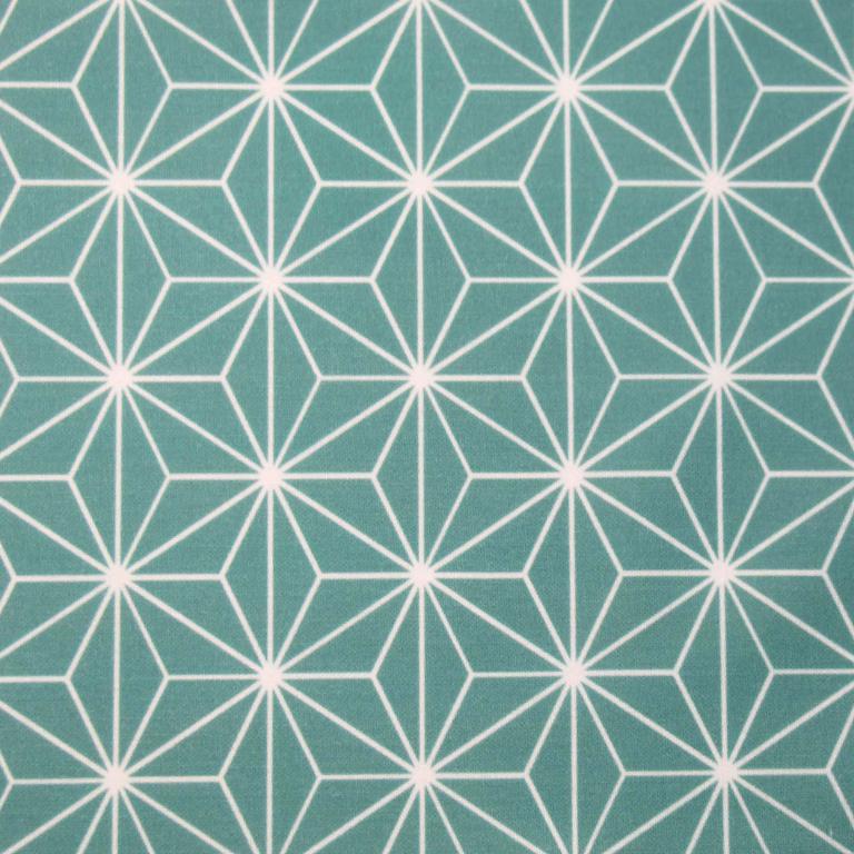 Triangles Casual Fond Vert Nil | 1m x 1m50