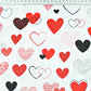 Cœurs Rouges & Noirs sur Fond Rose | 1m x 1m60