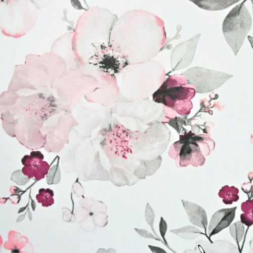 Tissu Coton Grandes Fleurs de Pomme | Laize 1m55